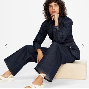 Ted Baker Auustyn High Waisted Straight Fit Wide Leg Jean.